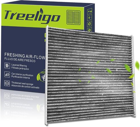 Cabin Air Filter- Coconut Shell Activated Carbon Replacement for Car Passenger CP134 CF10134 -Applicable for Honda Civic CR-V Odyssey Passport and Acura CSX ILX MDX RDX TLX RLX,more+ in Kuwait