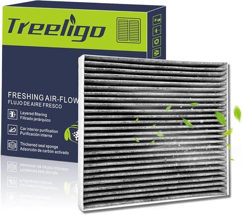 Cabin Air Filter- Coconut Shell Activated Carbon Replacement for Car Passenger CP134 CF10134 -Applicable for Honda Civic CR-V Odyssey Passport and Acura CSX ILX MDX RDX TLX RLX,more+ in Kuwait