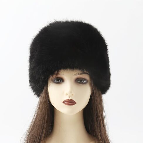 Winter Faux Fur Hat Warm Trapper Hat Cossack Russion Style Hat for Women in Saudi Arabia