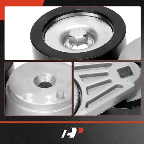 A-Premium Belt Tensioner Assembly with Pulley Compatible with Blue Bird TC2000 & Freightliner Classic & International Harvester 2554 & Kenworth T300 & Peterbilt 320 & Sterling Truck Acterra in Saudi Arabia