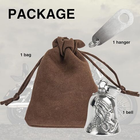 Motorcycle Bell for Luck, Bell with Hanger, Drive Safe for Bikers Riders in Kuwait