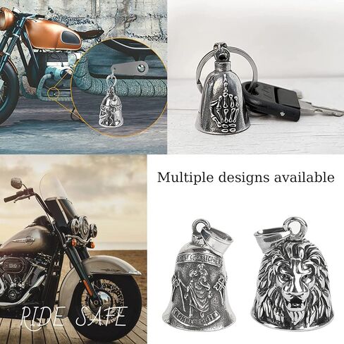 Motorcycle Bell for Luck, Bell with Hanger, Drive Safe for Bikers Riders in Kuwait