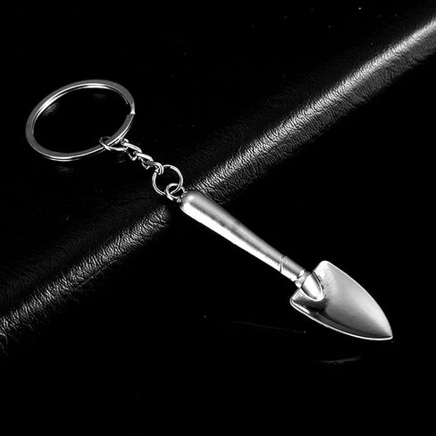 GSHLLO 3 قطعة مجرفة معدنية Keyrings قلادة صغيرة ملعقة سبيكة سلاسل المفاتيح الزخرفية المجرف مفتاح سلسلة الموجودة في قاعدة المفتاح حقيبة العرافة قلادة in Saudi Arabia