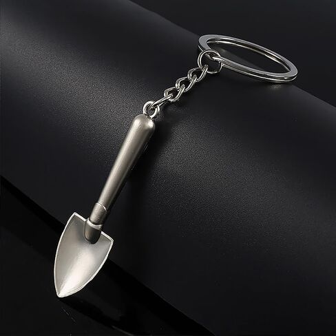 GSHLLO 3 قطعة مجرفة معدنية Keyrings قلادة صغيرة ملعقة سبيكة سلاسل المفاتيح الزخرفية المجرف مفتاح سلسلة الموجودة في قاعدة المفتاح حقيبة العرافة قلادة in Saudi Arabia