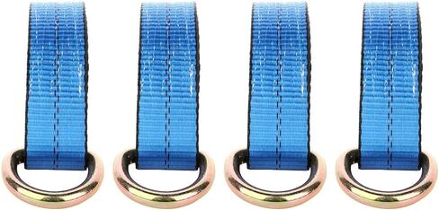 OCPTY 4 x Lasso Straps Wrecker Car Hauler Truck Tow Dolly Tire Wheel Tie Down Strap Blue (2in. X 8ft.) in Saudi Arabia