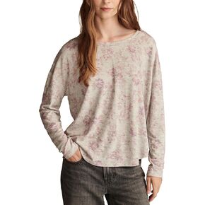 Lucky Brand Women's Cloud Floral Crew Neck Top