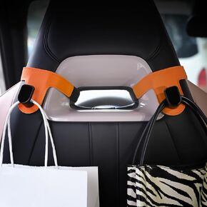JEYODA Car Hooks for Sport Seats,Car Hooks for Purses and Bags,Car Seat Back Organizer,Car Rear Row Hook,Universal Hidden Multifunctional Headrest Hooks for Car,Home (Black)