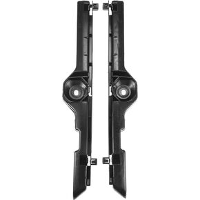 Bumper Support Bracket No.521160K010/521150K010 - Left Right Driver Passenger Side Bumper Bracket - for Toyota Hilux 2005-2009 ABS Plastic Black - 1 Pair