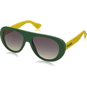 Havaianas Sunglasses Rio Shield Sunglasses, GRN YLLW, 54 mm