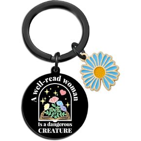 Gifts For Book Lovers Bookish Gifts Book Lover Gifts for Women Bookworm Librarians Bookaholics Birthday Christmas Gift for Women Girl Sister Friend Book Lover Keychain