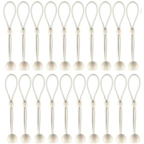 Ball Bungee Cords with Elastic String, Smooth Bungee Ball, for Tents, Canopies, Tarp, Straps, Poles, Wires, and Roller Blinds. (20 Piece，6inch，Beige) in Kuwait