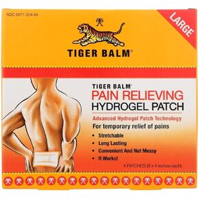 Tiger Balm Pain Relieving Patch Large 4 Each (Pack of 2)