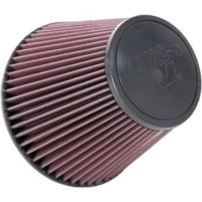 K&N Universal Clamp-On Air Intake Filter: High Performance, Premium, Washable, Replacement Filter: Flange Diameter: 6 In, Filter Height: 6 In, Flange Length: 0.625 In, Shape: Round Tapered, RU-1048