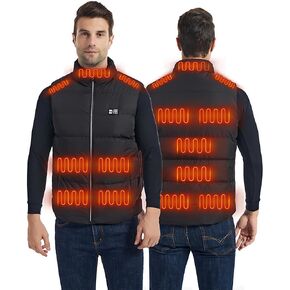 Men's Heated Jacket with Battery Heated Body Warmer Winter Outdoor Heating Jackets for Men