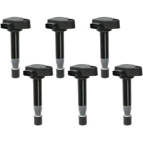 Ignition Coil Pack Set of 6Pcs Compatible with Honda Accord Odyssey Pilot Acura CL MDX 3.0L 3.2L 3.5L V6 Replaces# 30520P8EA01, 30520P8FA01, 30520RCAA02