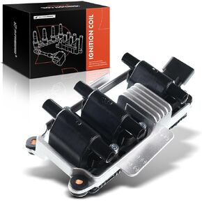 A-Premium Engine Ignition Coil Pack Compatible with Audi A4 A4 Quattro A6 A6 Quattro 1998-2001 Volkswagen Passat 1998-2005 V6 2.8L