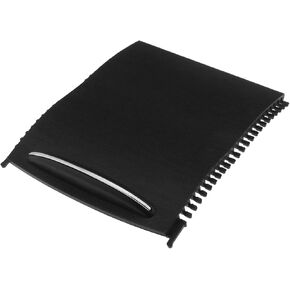 eMagTech Center Console Roller Blind Cover Compatible with C-Class W203 2000-2007 A2036800123 Cup Holder Roller Zipper Center Console Sliding Shutters Black