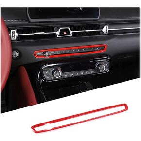Center Console Volume Knob Trim Frame Fit for Toyota Supra GR A90 A91 MK5 2019-2024, ABS Volume Switch Knob Decorative Frame, 1 PCS (Carbon Fiber Pattern Black)