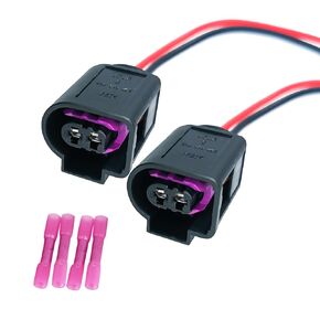 2PCS 2 Pin 4D0 971 992 Fuel Injector Connector Plug for Replaces 4D0971992