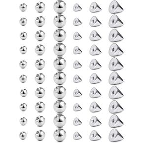 16/14g Replacement Piercing Changing Balls/Cones/Parts for Septum Tongue Bridge Eyebrow Lip Rings Medusa Labret Cheek Belly Button Cartilage Conch Helix Rook Tragus Industrial Earrings