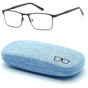 Nearsighted Glasses for Distance with Hard Case Spring Hinge Blue Light Glasses Not Reading Glasses
