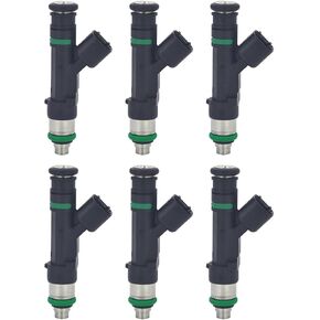 6pcs Fuel Injector Compatible with Chrysler Town & Country Dodge Grand Caravan Jeep Wrangler Volkswagen Routan 2008 2009 2010 2011 2012 4G2060 FJ1029 V6 3.8L 3.3L