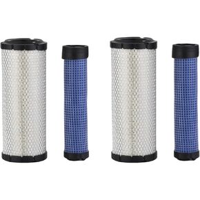 2PCS 6672468 6672467 Air Filter Compatible with Bobcat 325 328 329 425 428 E26 E32 E34 E35 463 553 S70 Replaces P821575 P822858;PM252Z PM260Z