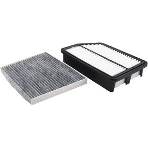 NewYall Pack of 2 Engine and Carbonized Cabin Air Filter for Hyundai Elantra 2011-2016, Kia Forte/Forte Koup 2014-2015