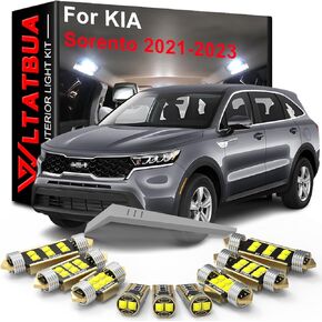 LED Interior Light Kit Package Replacement for KIA Sorento MQ4 2021 2022 2023, Super Bright 6000K White Bulbs + Install Tool