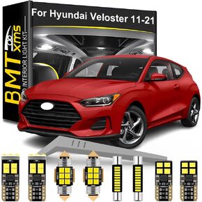LED Interior Light Kit Replacement for HYUNDAI Veloster FS JS 2011 2012 2013 2014 2015 2016 2017 2018 2019 2020 2021, Super Bright 6000K White