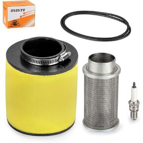 Air Filter & Cleaner Body Guide w/Seal Spark Plug for Honda TRX250EX TRX250X Recon 250 TRX250TE TRX250TM 2001-2023