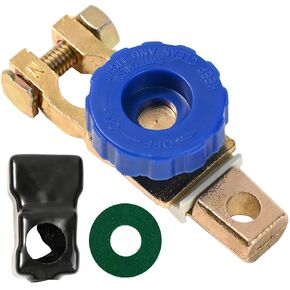 Pure Brass Car Top Post Battery Disconnect Switch Isolator Quick Cut-Off Switch Protector Truck Auto Vehicle Terminal Kill Shut