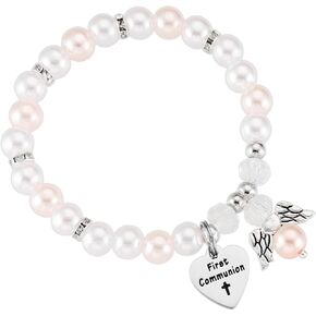 Baptism Bracelet for Goddaughter Women Baptized Bracelets 1St First Holy Communion Bracelet