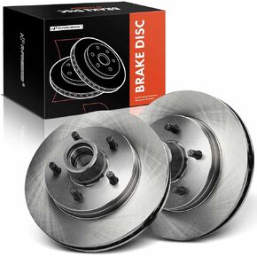 A-Premium 11.61 inch (295mm) Front Drilled and Slotted Disc Brake Rotors Compatible with Select Chevy and GMC Models - C1500, Suburban, Express 1500, Tahoe, C1500, C1500 Suburban, Savana 1500, Yukon