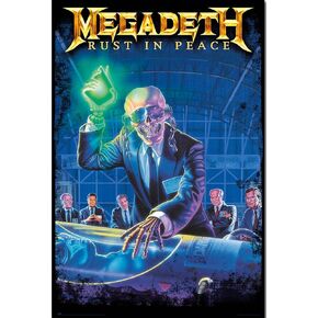 BUY ART FOR LESS Officially Licensed Megadeth - Rust In Peace 24 x 36 Inch Art Poster - Decorative Print - Poster Paper - Ready to Frame