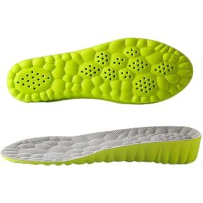 Height Increase Insoles for Men Wowen-4D Cloud Technology Insole-Super Soft Comfort Elevator Insoles, Memory Foam Heel Lift Inserts (Green, Lift 3.5CM/Women: US 5-9)