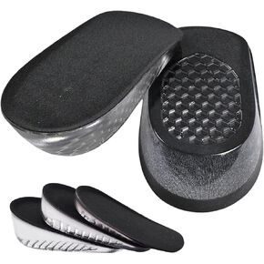 Height Increase Insoles Heel Lifts for Men Women Shoe Lifts Heel Height Insoles Height Boosters Shoe Lifts for Plantar Fasciitis Heel Inserts with Heel Pain Relief(S)