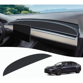 Dashboard Cover Fit for Tesla Model Y Model 3, Suede Interior Dash Cover Mat W/no-slip Pad for Tesla Car Decorative Interior Dash Board Accessories Model 3 Y 2017-2021 2022 2023 2024