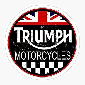 Pack of 6 2'' Stickers -Bloor Motorbike Motorcycle John British Retro Company Triumph - Sticker Graphic - Sticker Pack for Cell Phones Scrapbooks Cars Windows Hydroflasks Waterbottle