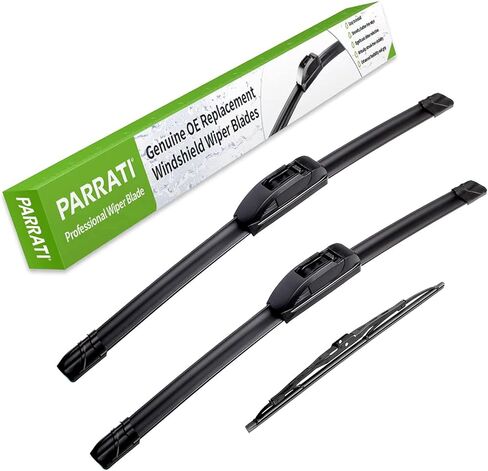 PARRATI® High Performance Premium All-Season Automotive Windshield Wipers with Rear Wiper Blades Replacement for 2019-2023 Chevrolet Blazer,2018-2023 GMC Terrain,Easy to Install 24"+18"+13''(Set of 3) in Saudi Arabia