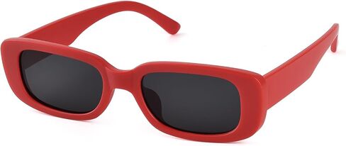 Polarized Rectangle Sunglasses for Women Men Trendy Retro 90s Sunglasses Narrow Square Y2k Sunglasses in Saudi Arabia
