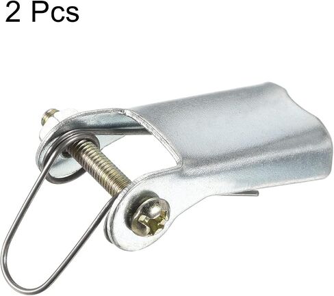 PATIKIL 1.3 Inch Replacement Hooks Latch, 2 Pack Metal Towing Receiver Hitch for Clevis Hook Trailer, Silver in Saudi Arabia