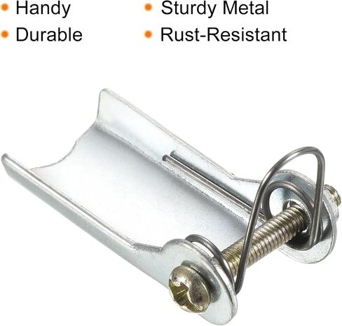 PATIKIL 1.3 Inch Replacement Hooks Latch, 2 Pack Metal Towing Receiver Hitch for Clevis Hook Trailer, Silver in Saudi Arabia