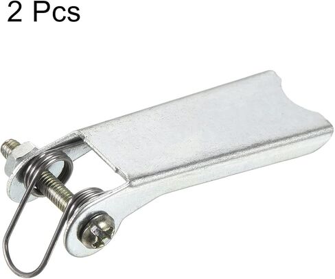 PATIKIL 1.3 Inch Replacement Hooks Latch, 2 Pack Metal Towing Receiver Hitch for Clevis Hook Trailer, Silver in Saudi Arabia