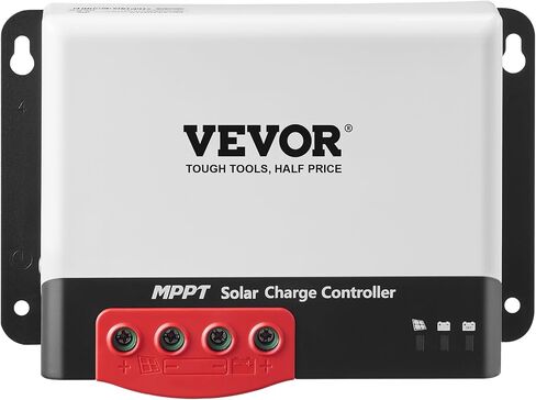 VEVOR 50A MPPT Solar Charge Controller, 12V / 24V Auto DC Input, Solar Panel Regulator Charger with Bluetooth Module, 98% Charging Efficiency for Sealed(AGM), Gel, Flooded and Lithium Battery Charging in Saudi Arabia