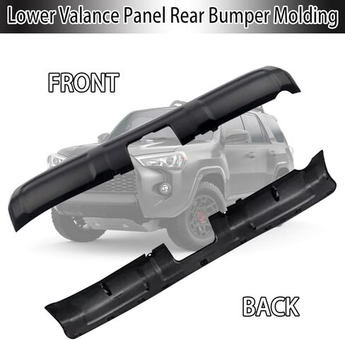 قالب المصد الخلفي للوحة الستارة السفلية متوافق مع Toyota 4Runner 2014-2024 أسود غير لامع (غير مناسب لـ Limited & TRD Sport) in Kuwait