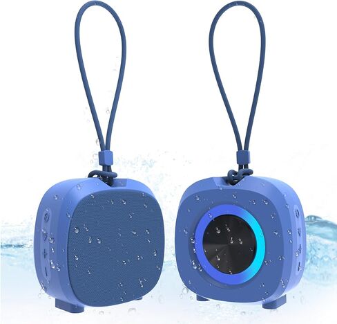 Portable Bluetooth Speakers, RGB Lights TWS Speakers，Wireless IPX5 Waterproof Mini Speaker with Loud Stereo Sound,15 Hours Playtime, Rechargeable Battery, Black. in Saudi Arabia