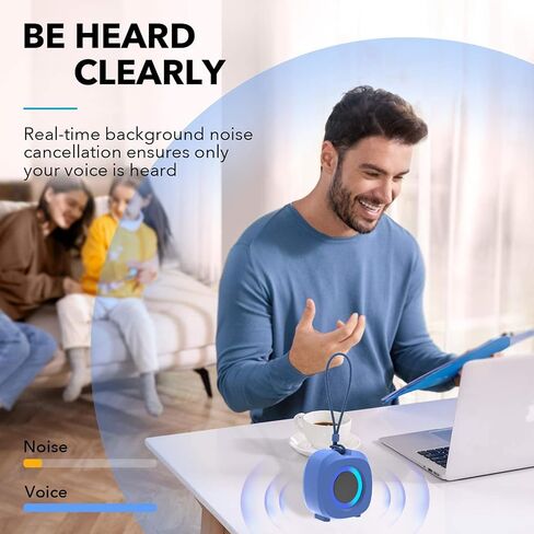 Portable Bluetooth Speakers, RGB Lights TWS Speakers，Wireless IPX5 Waterproof Mini Speaker with Loud Stereo Sound,15 Hours Playtime, Rechargeable Battery, Black. in Saudi Arabia