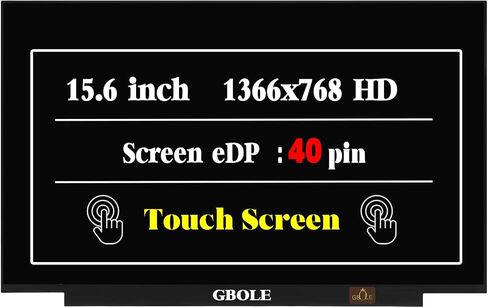 Replacement for HP 15-dy 15t-dy100 15t-dy200 15t-dy300 15-DY2073 15t-dy500 15-DY2073DX LCD Screen Display Digitizer Panel 1366X768 HD 40 pin Touch Screen in Saudi Arabia