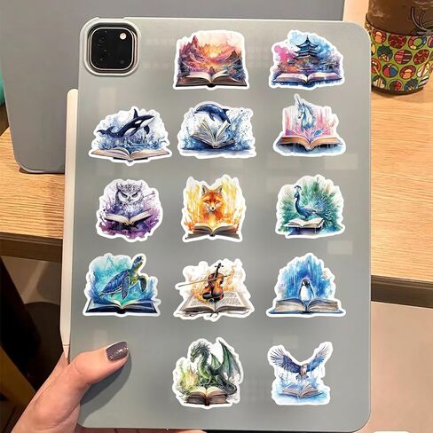 50-Piece Vintage Cottagecore Vinyl Sticker – Aesthetic Waterproof Old Antique Nature Forest Floral Woodland Creatures Books Stickers for Scrapbook, Laptop, Water Bottle, DIY Craft Decor in Saudi Arabia